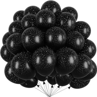 Imagem de Black Galaxy Balloons 60Pcs Outer Space Latex Balloons 12Inch Star Balloon for Boys Space Birthday Party Decoration Baby Shower Galaxy Party Supplies