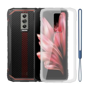 Imagem de KJYFOANI Capa para Doogee Blade 10, capa protetora de TPU de silicone macio transparente, capa antiqueda à prova de choque, capa traseira ultrafina para Doogee Blade 10 (16,7 cm) - Transparente