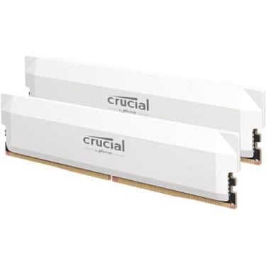Imagem de Crucial Kit Pro DDR5 RAM 32GB (2x16GB) 6400MHz CL38, Overclocking Desktop Gaming Memory, Intel XMP 3.0 e AMD Expo - Branco CP2K16G64C38U5W