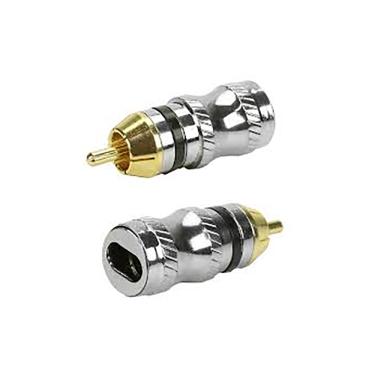 Imagem de Plug RCA Metal com ANEL Preto PGRC0028 STORM - PCT / 10