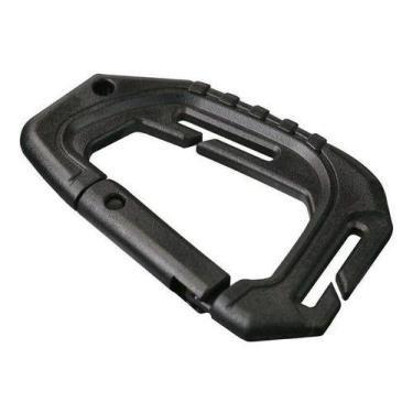 Imagem de Fivela Chaveiro Mosquetão Giga De Pom Poliacetal Duplo - oem, Cinza