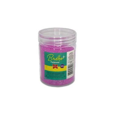 Imagem de Glitter para Balões Brilho Poliéster 100 g - Ref. 7085 - Lilás Neon - 