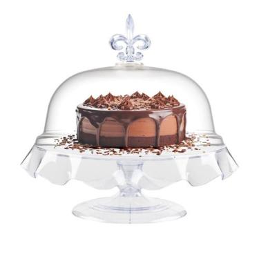 Imagem de Boleira Com Cúpula - Bandeja Para Bolo e Doces - Beva, Cristal