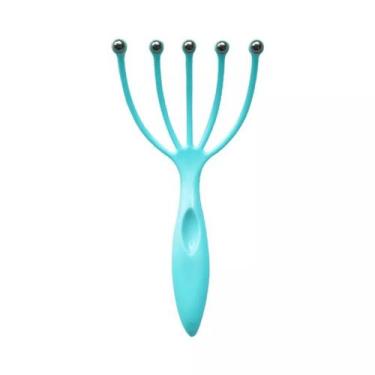 Imagem de Massageador Relaxante Para Cabeça Couro Cabeludo 18cm - HOME, Azul