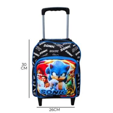 Imagem de Mochila Pré Escolar Com Rodinhas Para Menino Bolsa Infantil Masculina 