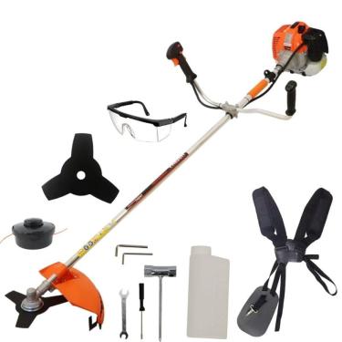 Imagem de Roçadeira Vulcan Trent  VR520H Profissional 52cc 2,5hp com faca 3p + Oculos de Proteçao com Regulagem