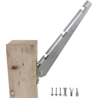 Imagem de Yerdos Braço de Extensão de Braço de Arame, Arame de Aço Galvanizado A Quente, Braço de Arame Farpado com Cantos, Extensões de Braço de Arame Farpado para Cerca de Arame, Todos Os (, Prateado)