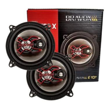Imagem de Par de auto falantes 5 polegadas bravox triaxial b3x50x 100 watts rms 