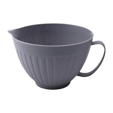 Imagem de Ioensy Mistura de tigela de ovo Tigela de ovo Moldura de aveia longa e multiuso tigela de cozinha tigela de cozinha para sobremesa lanches de cozinha sopa, Cinza