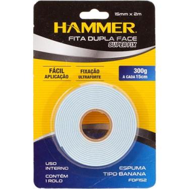 Imagem de Fita dupla face espuma 15mm x 2m FDF-152 - Hammer