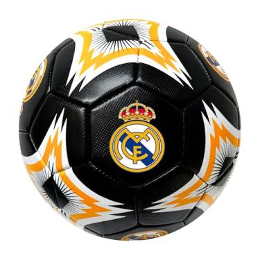 Imagem de Icon Sports Bola de futebol Real Madrid, para todas as idades - Tamanho 2, 4 e 5, bola preta licenciada R. Madrid (#5)