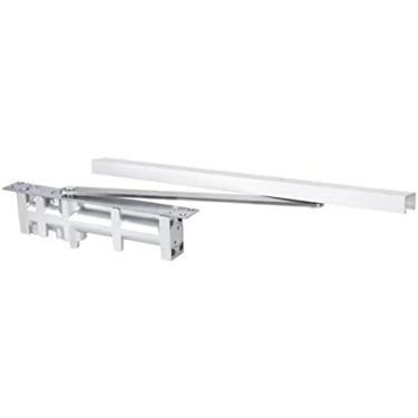 Imagem de Fechadura de porta de alumínio, posição automática, mola de porta hidráulica oculta, velocidade de amortecedor ajustável, 80kg, dispositivo de fechamento de porta