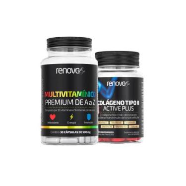 Imagem de Kit Multivitamínico De A a Z  + Colágeno Tipo 2 - Renova Be, Sem sabor