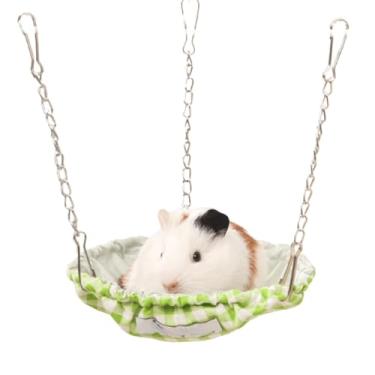Imagem de Cama impermeável para porquinho-da-índia para gaiola, rede suspensa de porquinho-da-índia, ninho de cama de hamster com fundo resistente não desmorona, cabana de dormir de animais pequenos para ratos