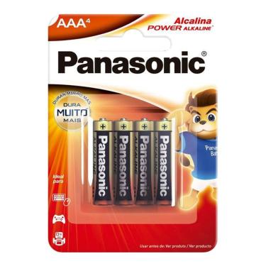 Imagem de Pilha Panasonic Alcalina AAA Power Alkaline Palito 4 Unidades
