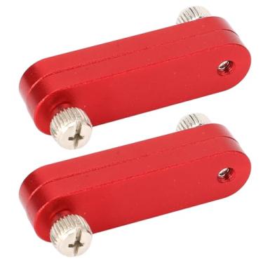 Imagem de Bloco de limite de régua, bloco de limite de posicionamento de régua em liga de alumínio 2PCS, bloco de parada de régua ajustável para posicionamento de régua para marcenaria