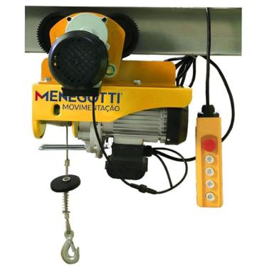 Imagem de Talha Guincho Elétrico com Trole 1 TON Elevação 12M MENEGOTTI 