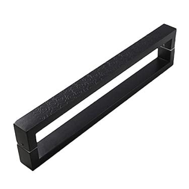 Imagem de Puxador de porta, maçaneta de porta de entrada de aço inoxidável de 59,9 cm, puxador retangular de porta de entrada plana, para bar chuveiro vidro porta de celeiro deslizante/B/60 cm (C 80 cm)