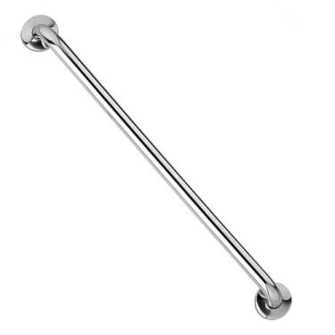 Imagem de Barra de Apoio Inox 70cm Idoso Cadeirante Deficiente Banheiro Box Corr