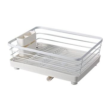 Imagem de AKALNNB Suporte para pia de cozinha com orifício de secagem, escorredor, pratos e tigelas, organizador de talheres (uma cor P) (uma cor P), pequeno