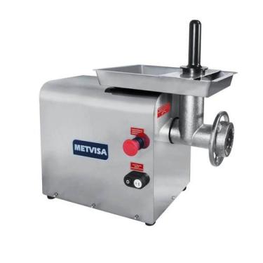 Imagem de Moedor De Carne Boca 8 Estanho Metvisa Motor 0,3CV PCL8, 110V