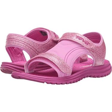 Imagem de Sandália esportiva Teva Psyclone 6 (Bebê/Criança pequena), Pink Glitter, 2 Little Kid