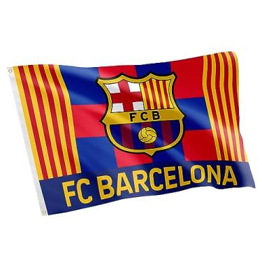 Imagem de Desert Cactus Bandeira do FC Barcelona Barça Futebol Futbol Futebol 100% Poliéster Interior Exterior 0,9 x 1,5 m Baner (Bandeira G)