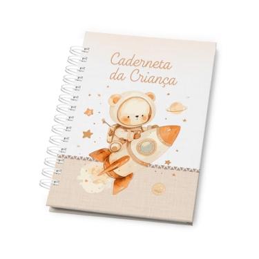 Imagem de Caderneta de Vacinação do Bebê Atualizada – Modelo SUS com Capa Dura para Menino – Registro de Vacinas, Saúde e Crescimento Infantil – Tema Astronauta