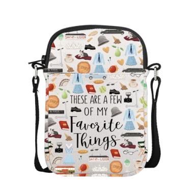 Imagem de POFULL Presente inspirado no filme Princesa, presente para fãs de princesas These Are A Few Of My Favorite Things, bolsa tiracolo, Shut Up Listen, 0
