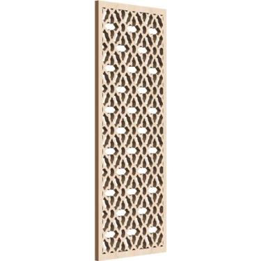 Imagem de Ekena Millwork WALW10X25X0375MADRO Madison Painéis de parede de madeira decorativos Fretwork, 24 3/20.3 cm L x 61 cm A, carvalho vermelho