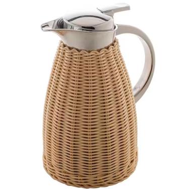 Imagem de Garrafa Térmica Wolff Tampa Removível Com Rattan 1,5l Bege