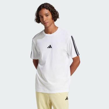 Imagem de Camiseta Adidas ESS 3 Stripes Branca, GG