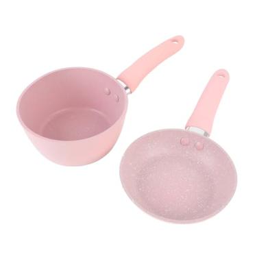 Imagem de Asixxsix Potes e Frigideiras, Conjunto de Panela de Leite Pequeno e Frigideira, Frigideira, Panela de Molho de Panela de Liga de Alumínio para Fogão de Cerâmica Elétrica, Limpeza Fácil