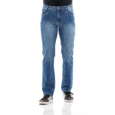 Imagem de Calça Jeans Masculina Arauto Confort - ARAUTO JEANS, Azul médio, 40