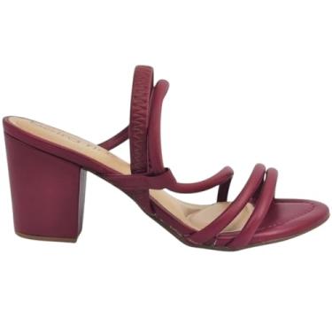 Imagem de Sandalia Feminina Casual Social Dia a Dia Passeio Trabalho Salto Grosso Médio Elástico Calce Fácil Beira Rio 8280.686