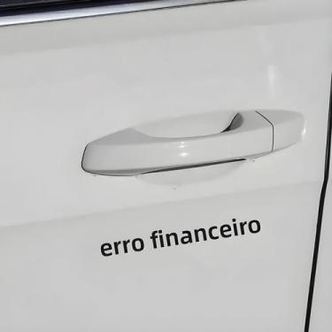 Imagem de 22CM8.6in FINANCIAL MISTAKE Adesivo de carro Decalque de vinil Preto B