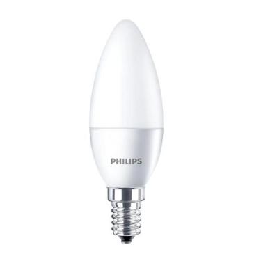 Imagem de Kit 7 lampada led vela 3,5w = 40w e14 e27 350lm philips, Bivolt, Branc