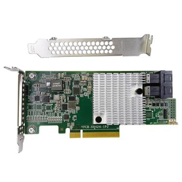 Imagem de KCMconmey Placa HBA do controlador LSI 9300-8i, adaptador de barramento host LSI 3008 SATA SAS. 2 * SFF-8643 12 Gbps, PCI-e 3.0 x8. Firmware de modo IT. Não RAID.