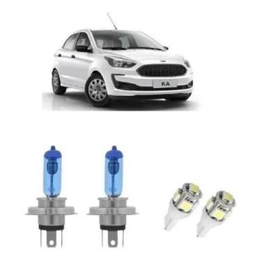 Imagem de Kit Lampada Super Branca Novo Ford Ka 2015 2016 2017 + T10 - Techone
