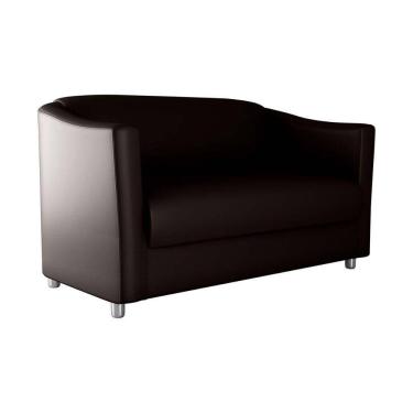 Imagem de Sofá 2 Lugares Pequeno E Compacto Bia 120 Larg Matrix Sintetico Marrom