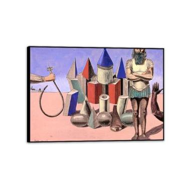 Imagem de Max Ernst Impressão em tela Les Moutons Reproduções de arte famosas Max Ernst Pôster de pintura para casa Surrealismo Decoração de arte de parede para presentes de sala de estar 100 x 70 cm (39 x 28