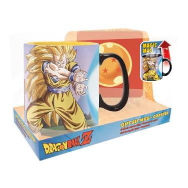 Imagem de ABYSTYLE Caneca de café de cerâmica Dragon Ball Z - Caneca de mudança de calor de 473 ml com efeito de mudança de cor, mercadoria DBZ para casa e cozinha, presente para fãs de Dragon Ball Anime