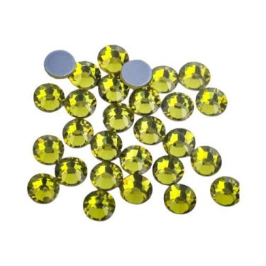 Imagem de Strass Termocolante DMC Cor Verde Vulcão Hot Fix Cristal Para Costura 