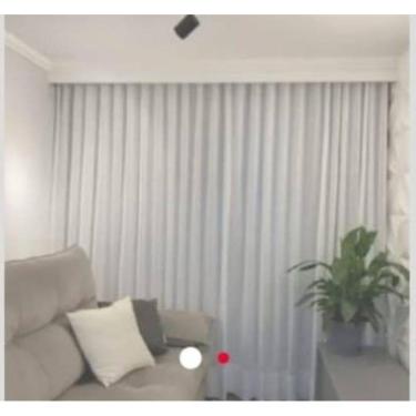Imagem de Cortina Trilho Suiço Forro Com Linho 6.00 X 2.90