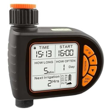 Imagem de BYYINGSUS AD23 L-CD Display Water Timer impermeável IP65 Home Garden Irrigação Rainfall A-utomatic Controller System