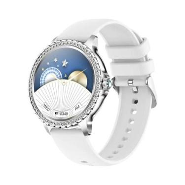 Imagem de Relógio Inteligente Feminino Com Tela AMOLED HD Monitoramento De Saúde