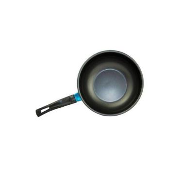 Imagem de Frigideira Wok Teflon Kitchen 14cm preta genérica - Lightbek Official 