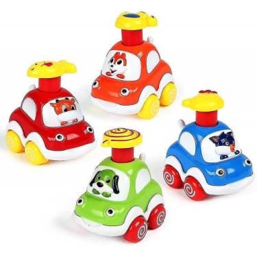 Imagem de 4 Pack Cartoon Forest Animal Acabar Carros Toy - Muye Trading