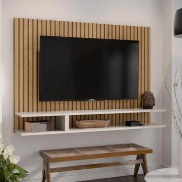 Imagem de Painel Para TV Smart Plus Milão para TVs de até 50 Polegadas Ripado co