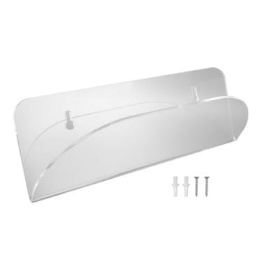 Imagem de Pilipane Suporte de parede para skate, suporte de acrílico para skate, suporte de parede, deck transparente, armazenamento de tela longa, suporte de parede